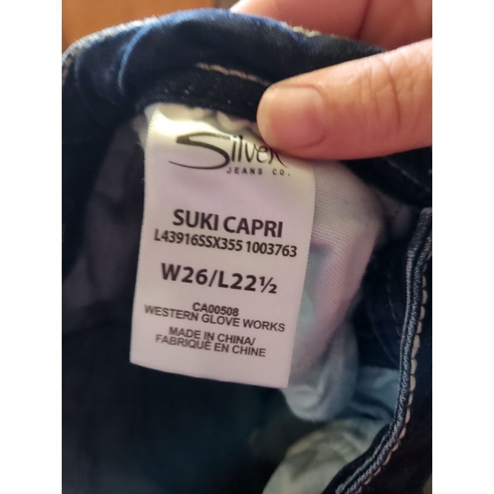 Silver Suki capri jeans sz 26x22.5 - Picture 4 of 5